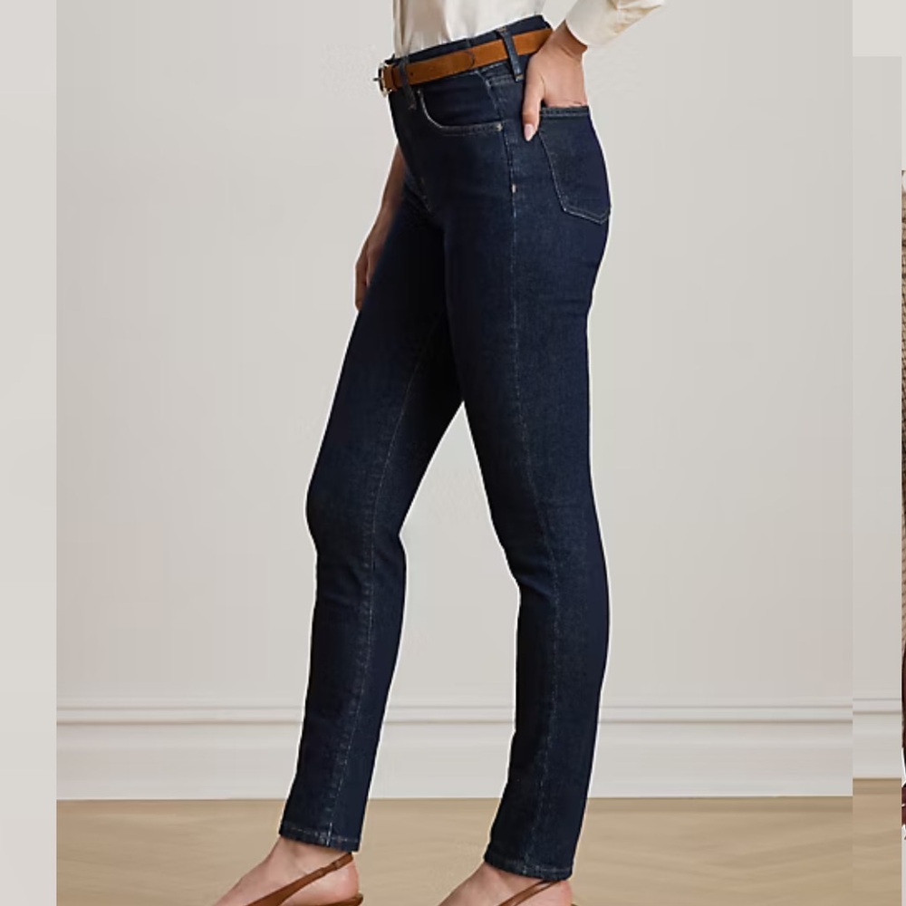 Lauren‎ Ralph Lauren Black Label High-Rise Skinny Ankle Jean 10